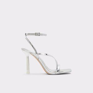 Aldo Scintilla Silver Strappy Sandals US7.5/EU38 - worn once!